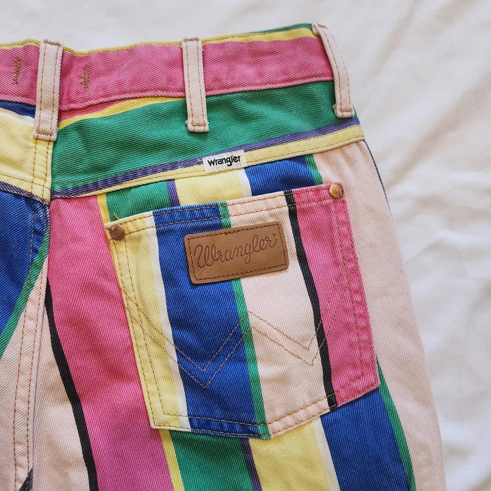 Wrangler Striped Wanderer High Rise Flare Jeans 28/32 622 - Picture 9 of 14